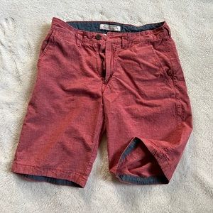 Men’s Flag & Anthem Dry Good Supply Red Heather linen shorts Size 31